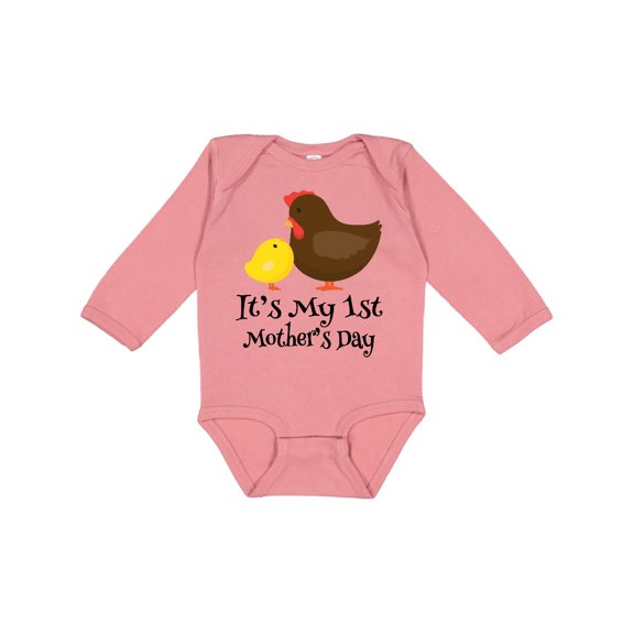 Inktastic 1st Mothers Day Boy Girl Boys or Girls Long Sleeve Baby Bodysuit