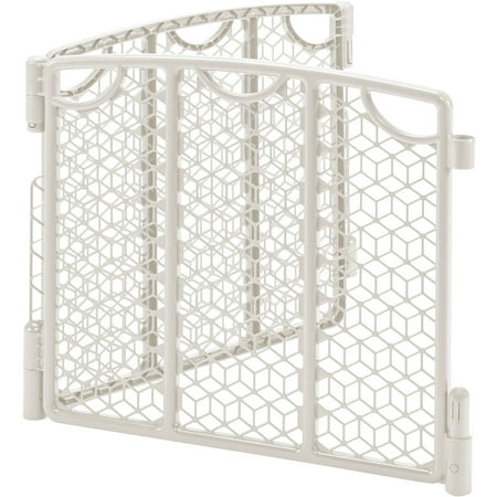 Evenflo Versatile Play Space Gate, Cream & 2-Panel Extension Value Bundle