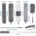 thumbnail image 7 of Vislone Home Dusters for Cleaning, 9-Piece Feather Duster Set with Extension Pole up to 100'', Gray, 7 of 7