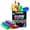 Rainbow, variant on Party City Glow Light Up Pop Tubes, Bright LED Lights, 3 Flash Modes, Vibrant Colors 12pk (Rainbow)
