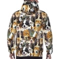 thumbnail image 7 of Lsque Cute Dog Pattern Casual Men's Hoodie,Hooded Sweatshirt with Kangaroo Pocket,Pullover Hoodie-Large, 7 of 7