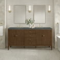 thumbnail image 6 of James Martin Vanities 485-V72-BW-3PBL Myrrin 72" Double Basin Wood Vanity Set - White, 6 of 7
