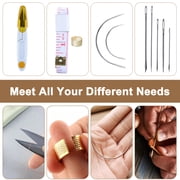 29pcs Leather Craft Tool Kit,Upholstery Repair Kit for Sewing,Stitching,Measuring