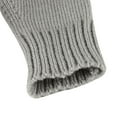 thumbnail image 4 of absanyy Women's Fingerless Gloves - Gray, Free Size - Thermal Polyester with Ribbed Cuff for Typing, Office, Fall Winter, 4 of 6