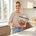 thumbnail image 4 of Reusable Silicone Storage Bags | Medium 34 Oz Leakproof Seal | for Fridge Storage and Produce | Great Gift for Home Cooks | Durable Silicone Bags for Storage, 4 of 5