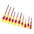 thumbnail image 3 of Professional 10 Pcs/Set Plastic And Metal Insulated Screwdriver Set, Red And Yellow Electrician Screwdriver Set, For Electrician Tool Wireman Equipment, 3 of 8