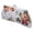 White, variant on ,Floral Change Purse,Canvas Coin Purse Wallet with Clasp,Phone Pouch for Womens