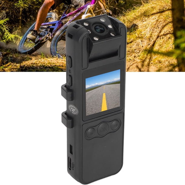 Registro de Video Clip Back, Tipo C 180 Grados Rotacia 1920 x 1080 1080p Mini Grabador de Video 670MAH 1.3 EN LA PANTALLA DE COLOR PARA EL CICLISMO