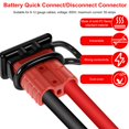 thumbnail image 3 of PENGXIANG 2/4Pcs Battery Quick Connector Kit 2-4/6-12 Gauge Strong Electrical Conductivity Battery Cable Connector Dust-proof Wire Harness Plug, 3 of 8