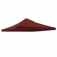 thumbnail image 6 of LELINTA Replacement Canopy Top - Roof Double Tiered Outdoor BBQ Roof Cover Grill Shelter Only Fit Waterproof and UV Protection - Patio Gazebo Brown for Backyard, Outdoor, Patio and Lawn, 6 of 8