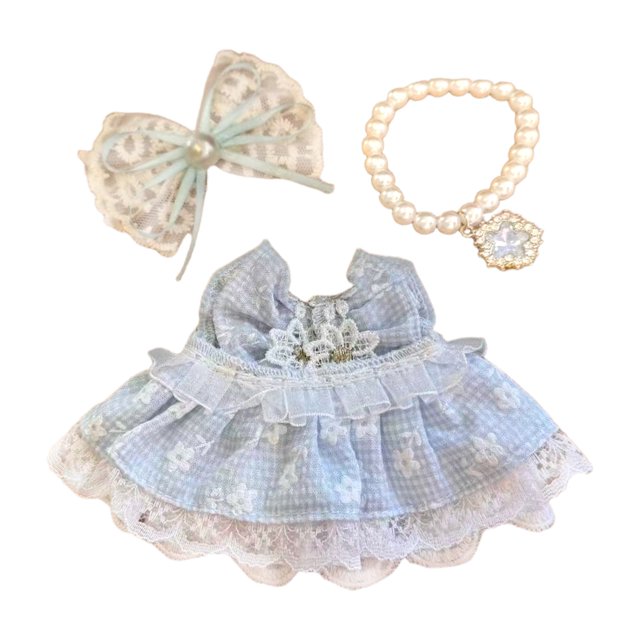 Ropa de muñecas vestidas para niñas mayores de 3 años Traje de tela suave para jugar Accesorios de disfraces para todas las ocasiones