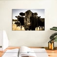 thumbnail image 3 of Elephant Stock Black Angus Cattle Wall Art - Horizontal Canvas Wall Art - Living Room Wall Decor - Animal Canvas - Beige And Black Decor - 12" x 8", 3 of 8
