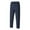 #Dark Blue, variant on DPTALR George Men's Casual Solid Color Elastic Waist Jogger Pants with Pockets,Black Big and Tall Men XL