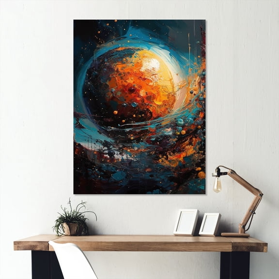 DESIGN ART Designart "Look Into Space Iii" Space Canvas Print 12 in. wide x 20 in. high