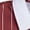 Red, variant on Men's Pinstripe Polo T-Shirt, Loose Short Sleeve Top with Contrast White Collar