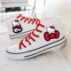 thumbnail image 1 of Zapatos de lona de Hello Kitty para mujer, Zapatillas altas antideslizantes, informales, vulcanizadas, regalos, 1 of 4