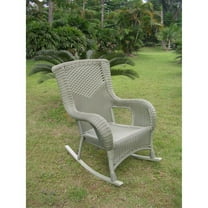 International Caravan San Tropez Resin Wicker Aluminum Rocker