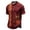 Brick Red, variant on Men's Halloween Floral Ghost Embroidery Button Down Shirt, Day Of The Dead Pattern Long Sleeve Festive Party Top