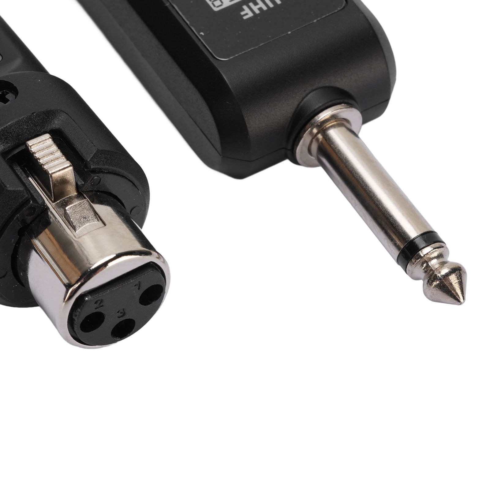 BIMZUC UHF Wireless Microphone Transmitter Receiver XLR System 6.69 inches / 17.0 cm Adapter for Dynamic Mic Audio Mixer 6.35mm Interface 90ft Range Dual Transmitter