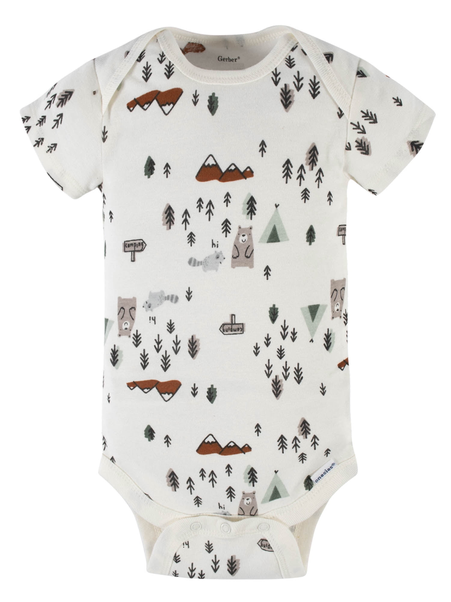 Gerber Baby Boy Short Sleeve Onesie Bodysuits, 5-Pack (Preemie-24 Months)