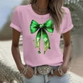 thumbnail image 2 of Fewfanhot Shirts for Women St Patricks Day Shamrock T-Shirts Happy Shirts Irish Clover Tee Tops, 2 of 5