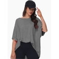 thumbnail image 5 of Women's Oversized T Shirts Summer Short Sleeve Loose Fit Casual Crewneck Plain Tops, 5 of 5