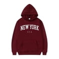 thumbnail image 5 of Sudaderas con capucha de la ciudad de Nueva York para hombres y mujeres, sudaderas con estampado de letras, sudaderas gráficas, jersey con capucha Harajuku informal suelto, ropa deportiva, 5 of 5