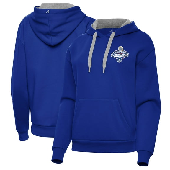Women's Antigua  Royal Los Angeles Dodgers 2025 World Series Champions Victory Hoodie