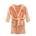 thumbnail image 1 of ZACPNCV Girls Fleece Robe Boys Hooded Bathrobe Soft Flannel Robe For Kids Orange 3-12 Years, 1 of 5