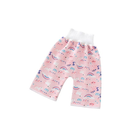 

Douhoow Baby Diaper Skirt Floral Print High Waist Diaper Pants 0-12Years