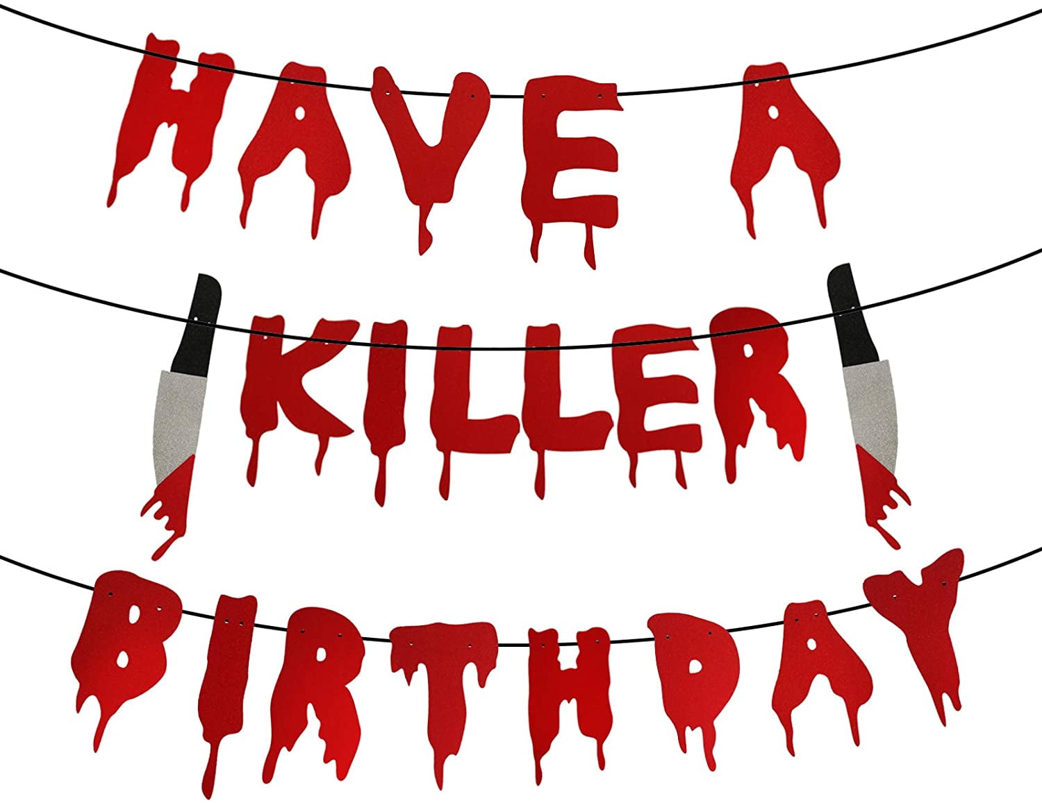 Have a Killer Birthday Banner for Friday the 13th Birthday Party Halloween Horror Themed Birthday Party Decorations