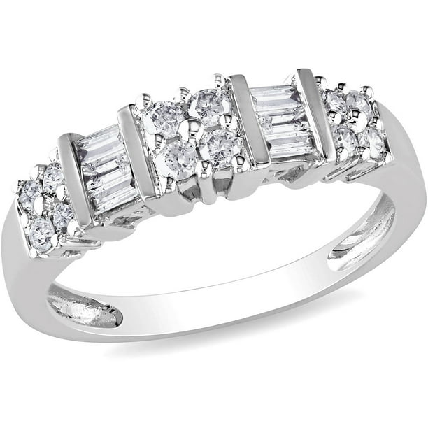 Eternity Wedding Band Modern 1 51 Baguette Cut Diamonds In 14k White Gold Filigree Jewelers