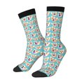 thumbnail image 1 of Fotbe Cute Corgi Head Calcetas Largas con Estampado para Hombre y Mujer – Calcetas de Compresión Transpirables y Elásticas, Viajar y Uso Diario Talla 5-11, 1 of 6