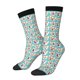 thumbnail image 1 of Balery Cute Corgi Head Calcetas Largas con Estampado para Hombre y Mujer – Suaves y Transpirables, Talla Única (US 5-11), 1 of 6