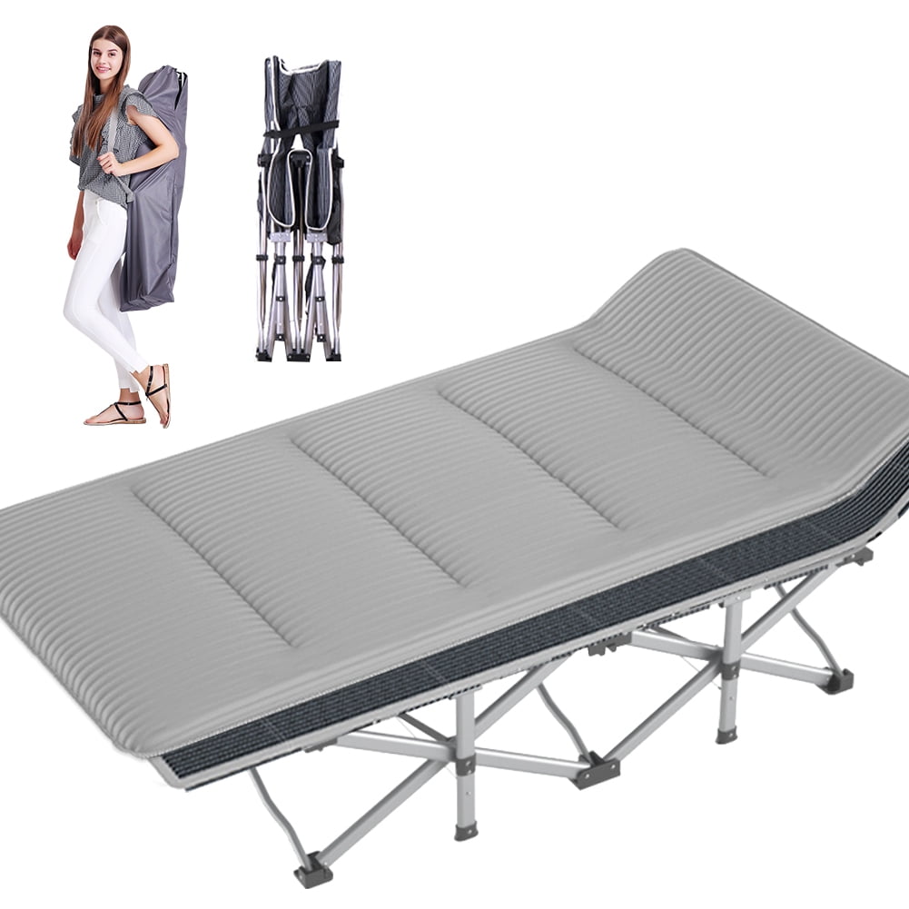 FICISOG Folding Camping Cots,900lbs Double Layer Oxford Strong Heavy