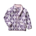 thumbnail image 3 of Esaierr Baby Girls Fall Coats for Kids Toddler Fleece Jacket 1-9 Years Girls Printed Stand Collar Outwear Cardigan Coats, 3 of 8