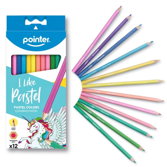 Pointer I Like Pastel Colored Pencils 12 Count