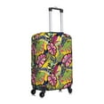 thumbnail image 3 of Balery Luggage Cover Colrful Tropical Leaves Print Suitcase Covers for Luggage Elastic Washable Suitcase Protector Fits 18-32 Inch Luggage-, 3 of 9