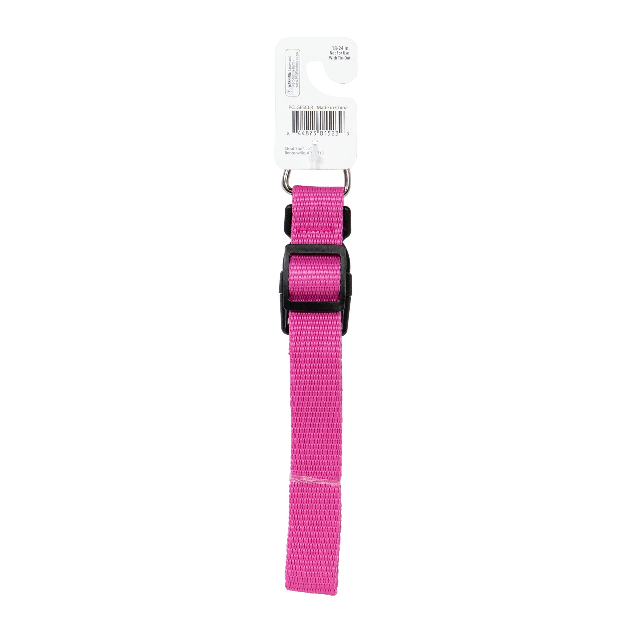(6 pack) Pet Champion Dog Collar Large Pink, 1.0 CT