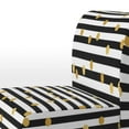 thumbnail image 3 of Designart "Gold Circle Dots" Upholstered Patterned Accent Chair and Arm Chair, 3 of 5