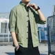 thumbnail image 5 of Camisas para hombre, camisa de carga amarilla de media manga, camisa de hombre, moda para hombre, oferta 2024, botones, regular, hipster, cosas baratas con novedad 2025, 5 of 5