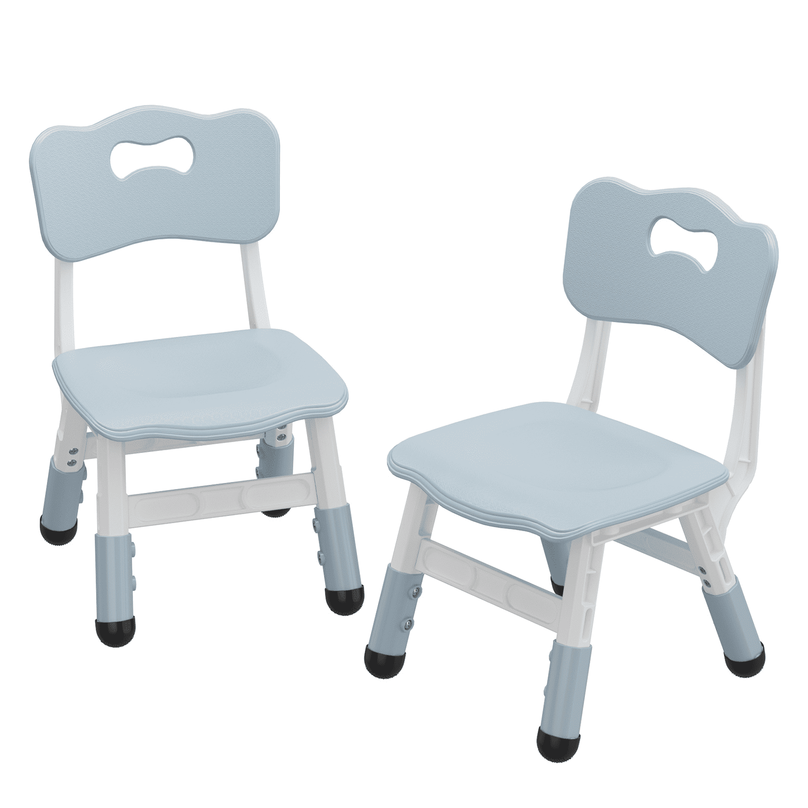 Kids Chair Set of 2 with Height Adjustable Chair, Plastic Toddler Chairs for Children Boys Girls, Kids Hammock Chair, Booster Chairs for Toddlers