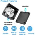 thumbnail image 3 of Car Battery Disconnect Switch, Heavy Duty Vehicle Power Cut Master Automotive Shut Off Isolator Ignition Protected Accessories, Universal for Truck ATV RV -, 3 of 6