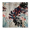 thumbnail image 3 of Designart 'Abstract Tropical Floral Patchwork I' Tropical Print on Natural Pine Wood, 3 of 5