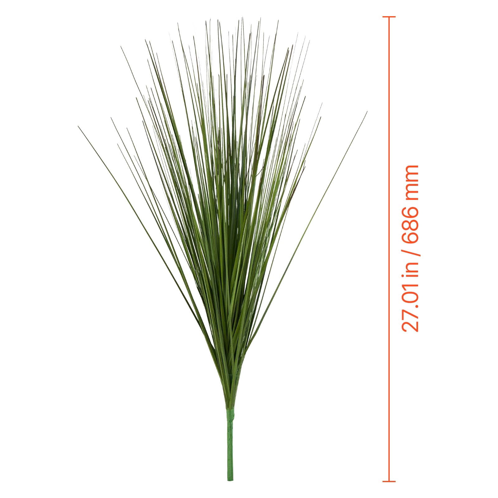 VEVOR Artificial Grass Plant, 27 inch Faux Onion Grass Fake Greenery Shrubs Plant, Premium PVC for Indoor Outdoor House Home Garden Office Room Décor, Housewarming, 8 Pack Green