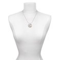 thumbnail image 3 of Delight Jewelry Goldtone Crystal Initial - X - Live Ring Charm Necklace, 18", 3 of 4