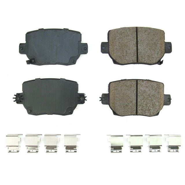 Power Stop Rear Z17 Evolution Ceramic Brake Pads with Hardware 17-2387