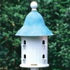 17" Fully Functional Enchanted Blue Verde Bell Outdoor Garden Birdhouse
