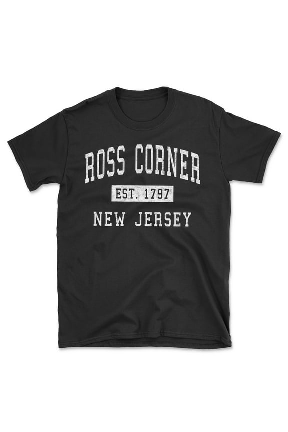 Ross Corner New Jersey Classic Established Men's Cotton T-Shirt