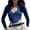 Blue, variant on Aayomet Womens Jumpsuits Casual 2023 V Neck Button Tight Leggings Jumpsuit Women Asymmetrical Neckline Long Sleeve Solid Color,Blue S